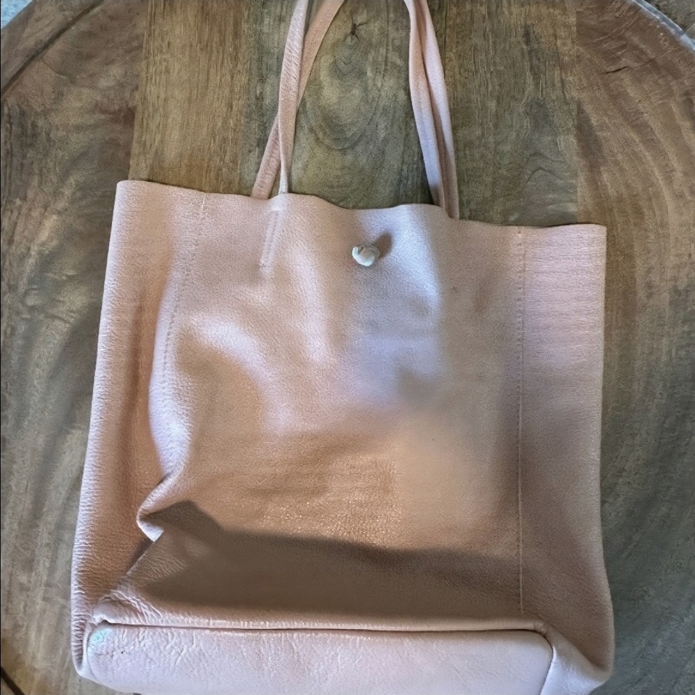 Borse in Pelle Womens Tote Bag Shoulder Straps Pebble Genuine Leather Italy Pink